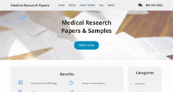 Desktop Screenshot of medical-research-papers.com